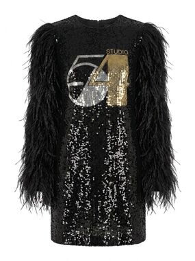 Michael Kors Collection Studio 54 Sequin Mini Dress